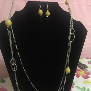 Brand new never used matching earrings & necklace